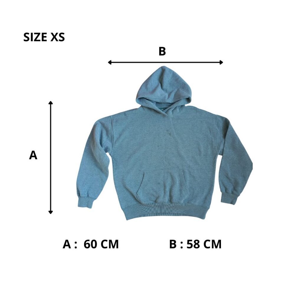 Hollister Teal Pullover Hoodie XS Unisex Classic Fleece Sweatshirt - Picture 9 of 9